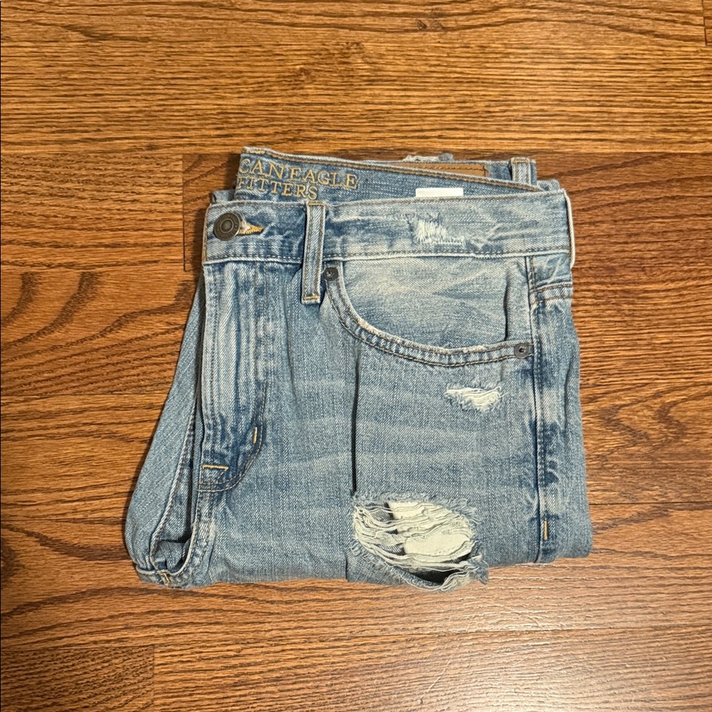 American Eagle Outfitters Men's Light Blue Slim Jeans